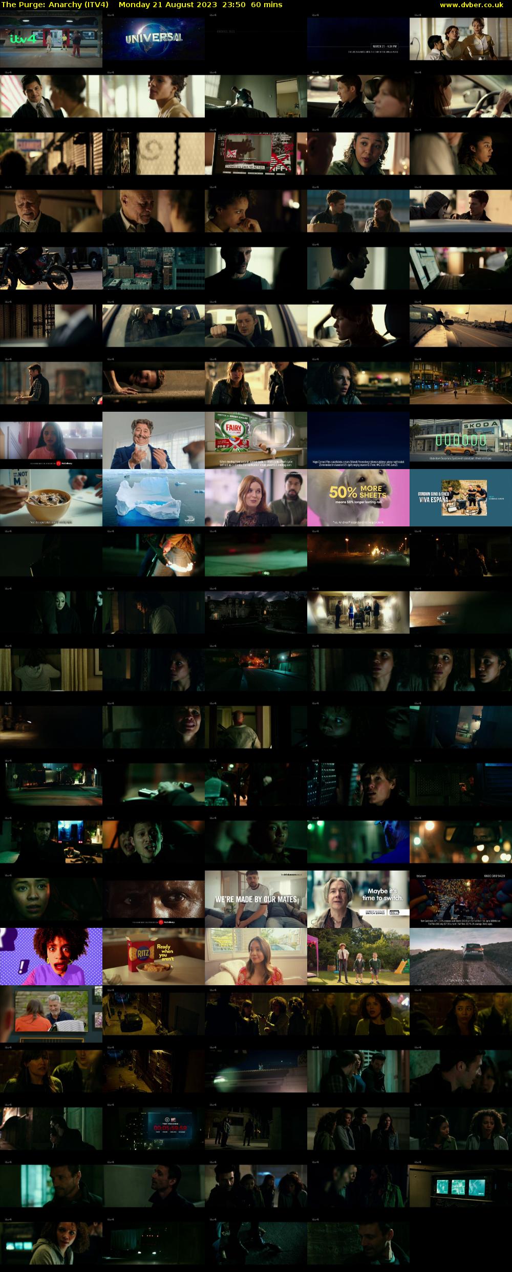 The Purge: Anarchy (ITV4) Monday 21 August 2023 23:50 - 00:50