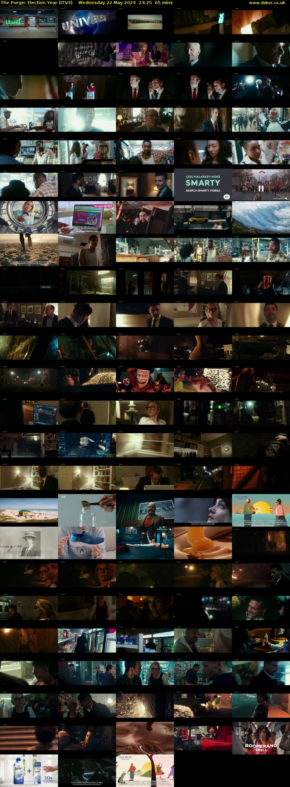 The Purge: Election Year (ITV4) Wednesday 22 May 2024 23:25 - 00:30