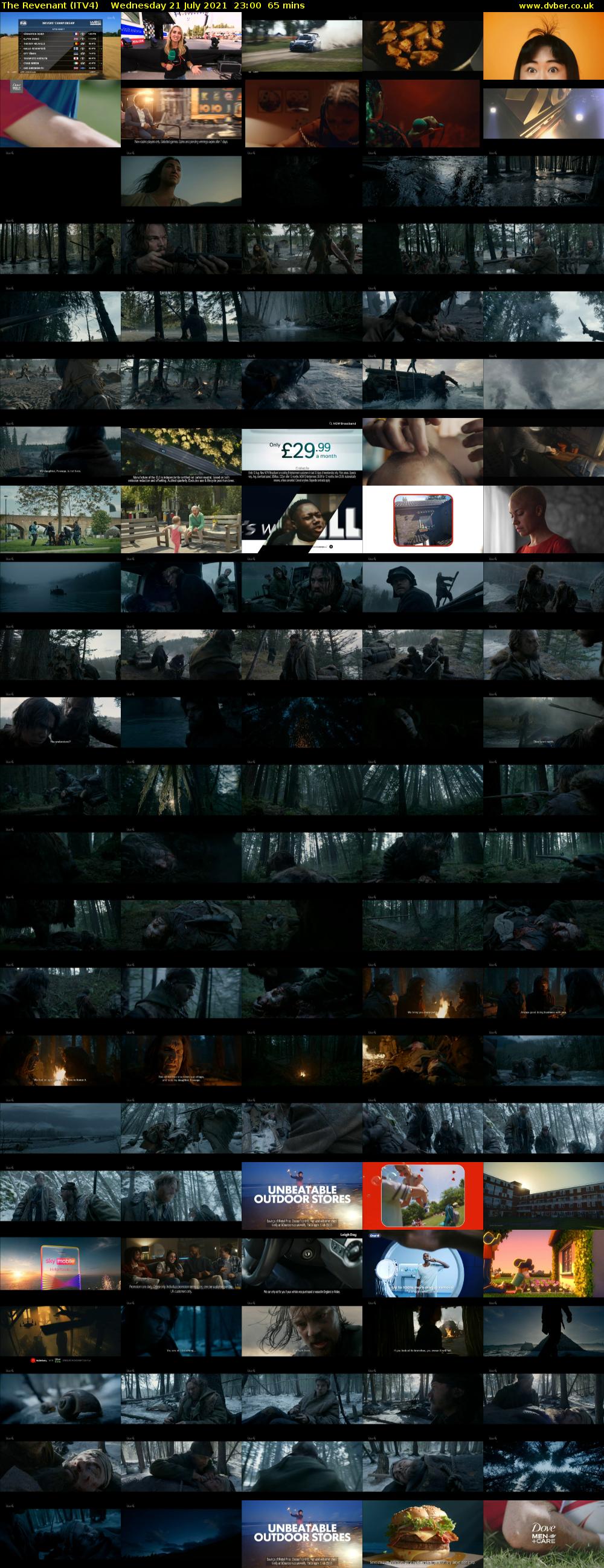 The Revenant (ITV4) Wednesday 21 July 2021 23:00 - 00:05