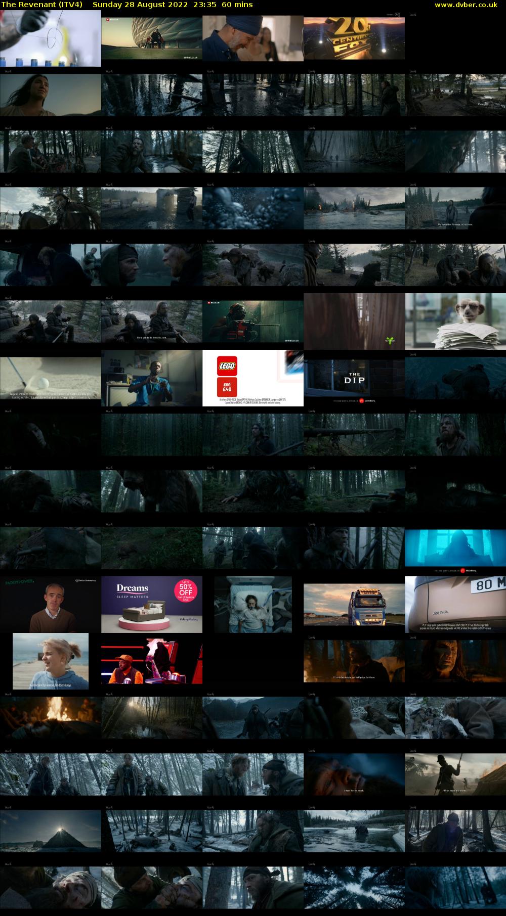 The Revenant (ITV4) Sunday 28 August 2022 23:35 - 00:35