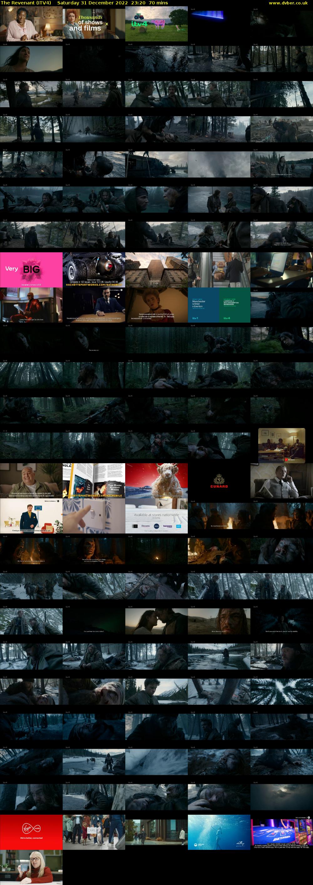 The Revenant (ITV4) Saturday 31 December 2022 23:20 - 00:30