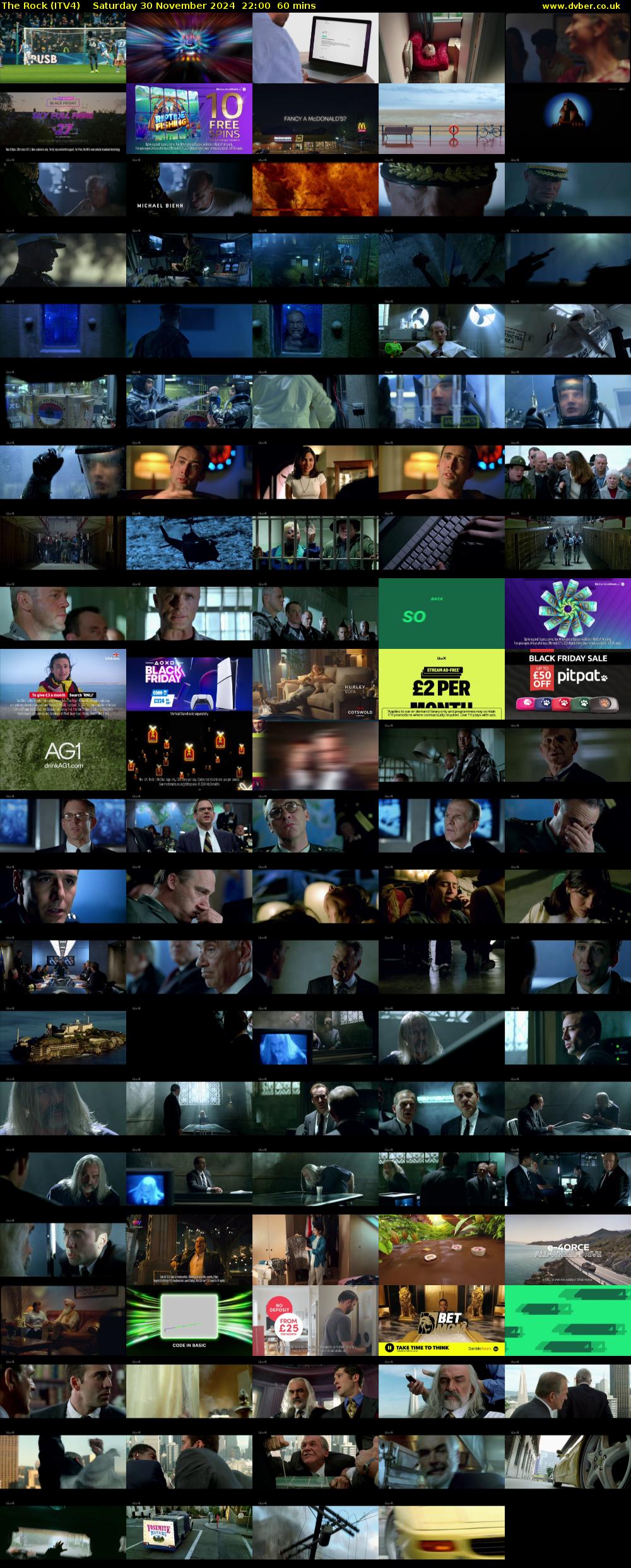 The Rock (ITV4) Saturday 30 November 2024 22:00 - 23:00