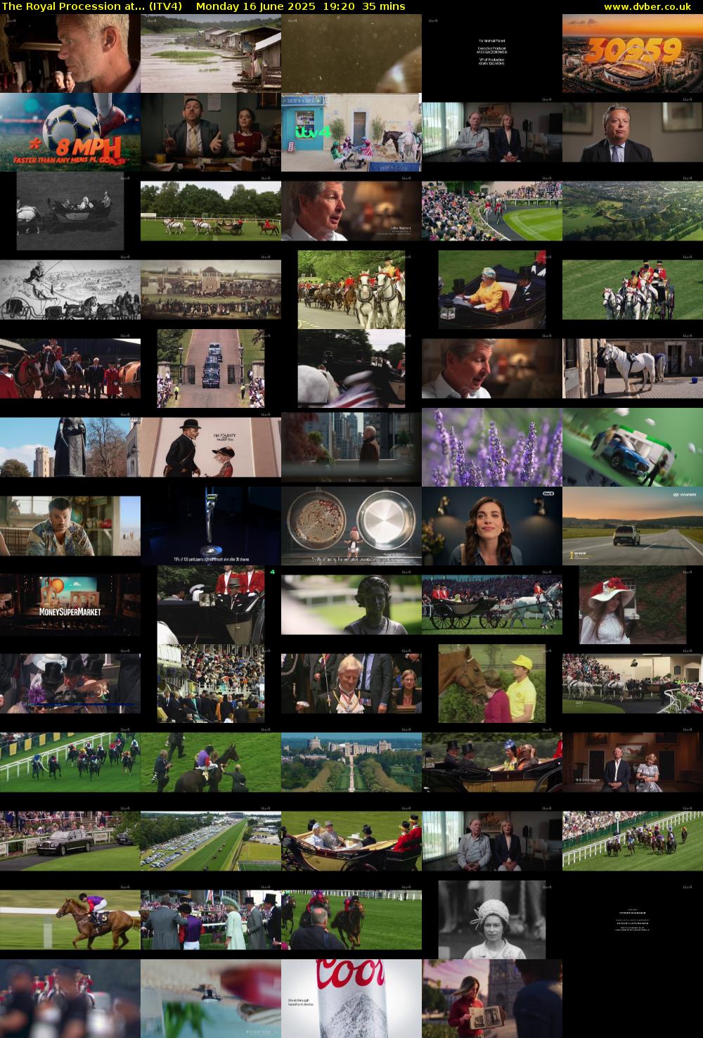 The Royal Procession at... (ITV4) Monday 16 June 2025 19:20 - 19:55