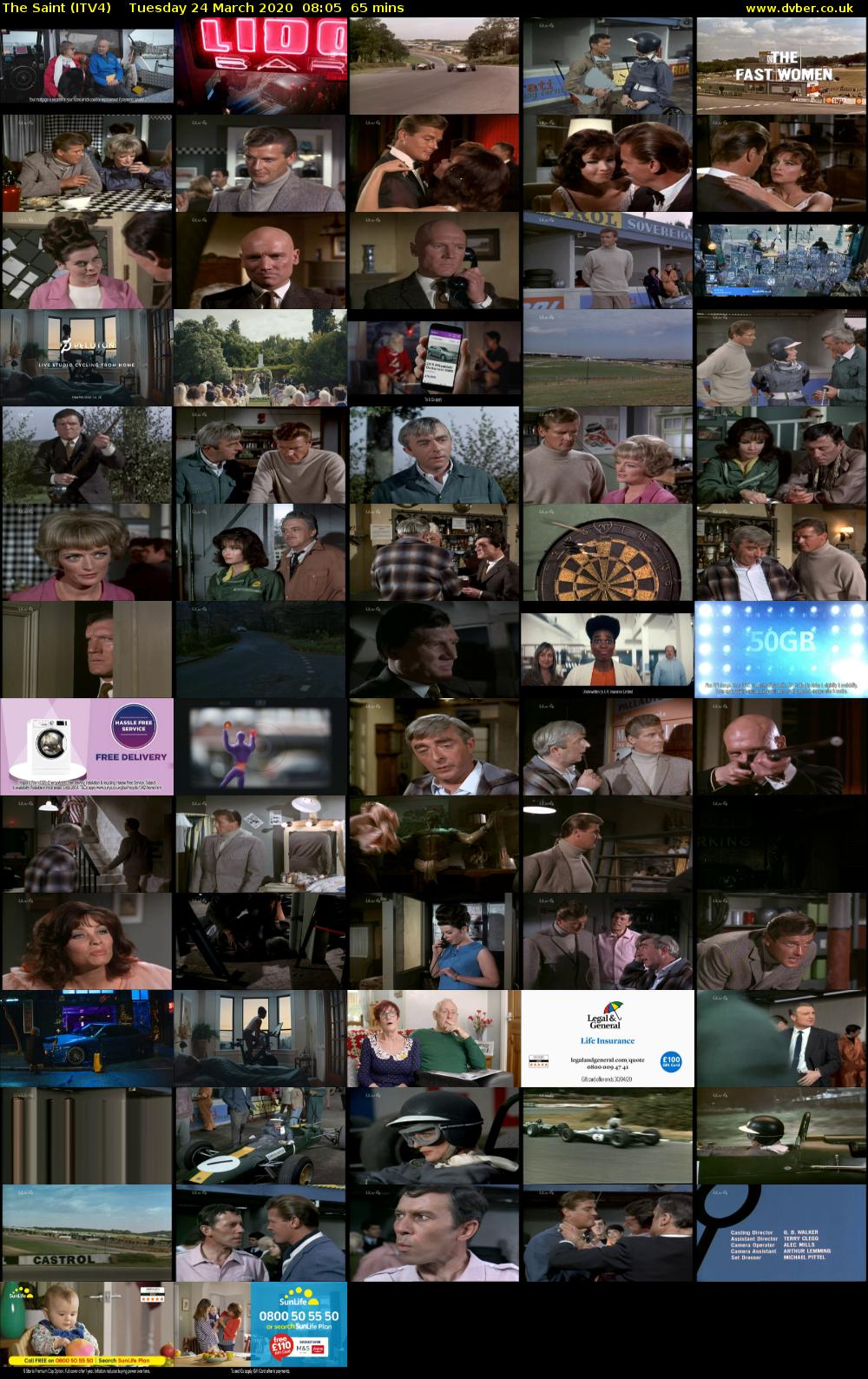 The Saint (ITV4) Tuesday 24 March 2020 08:05 - 09:10