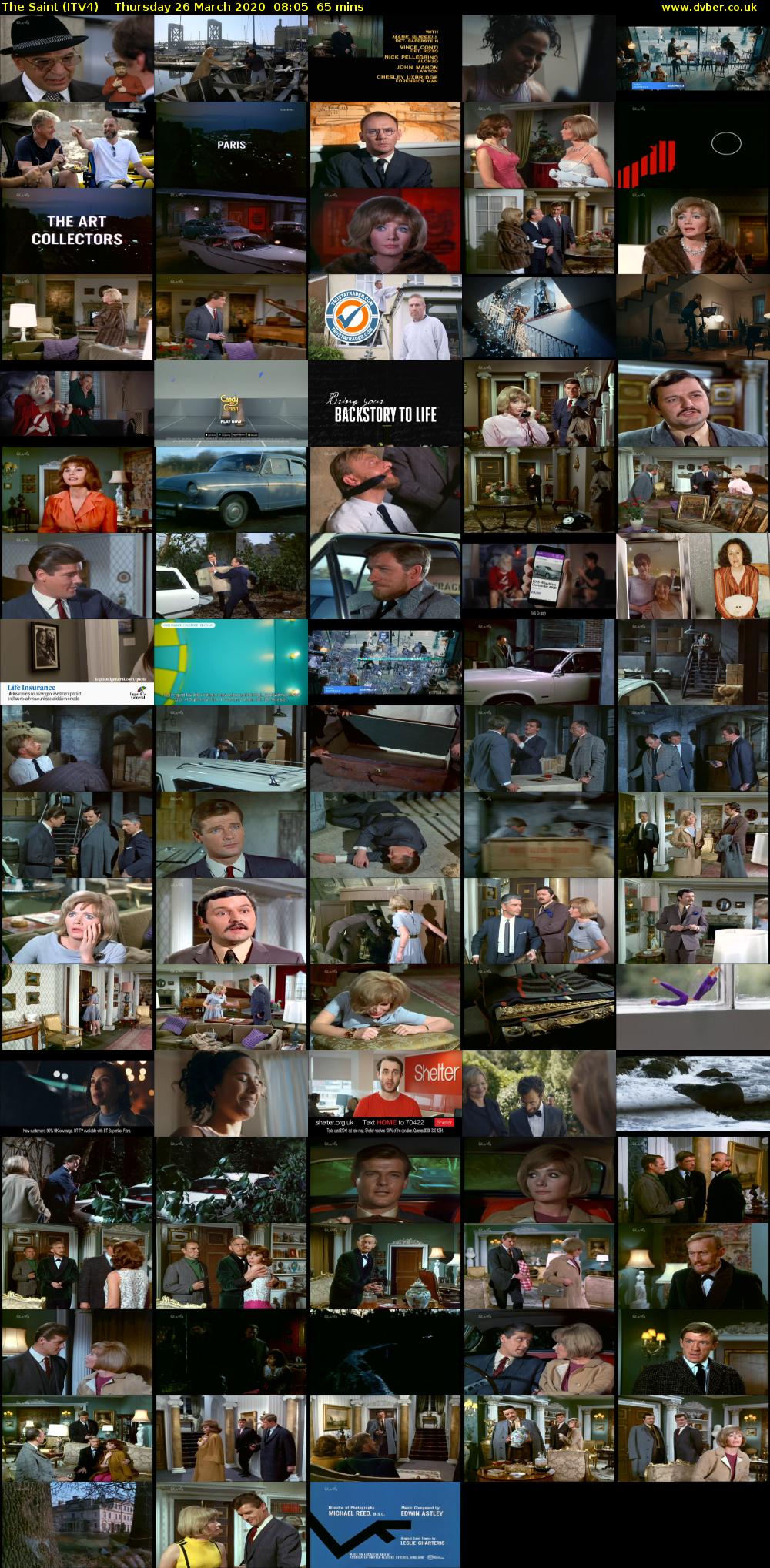 The Saint (ITV4) Thursday 26 March 2020 08:05 - 09:10