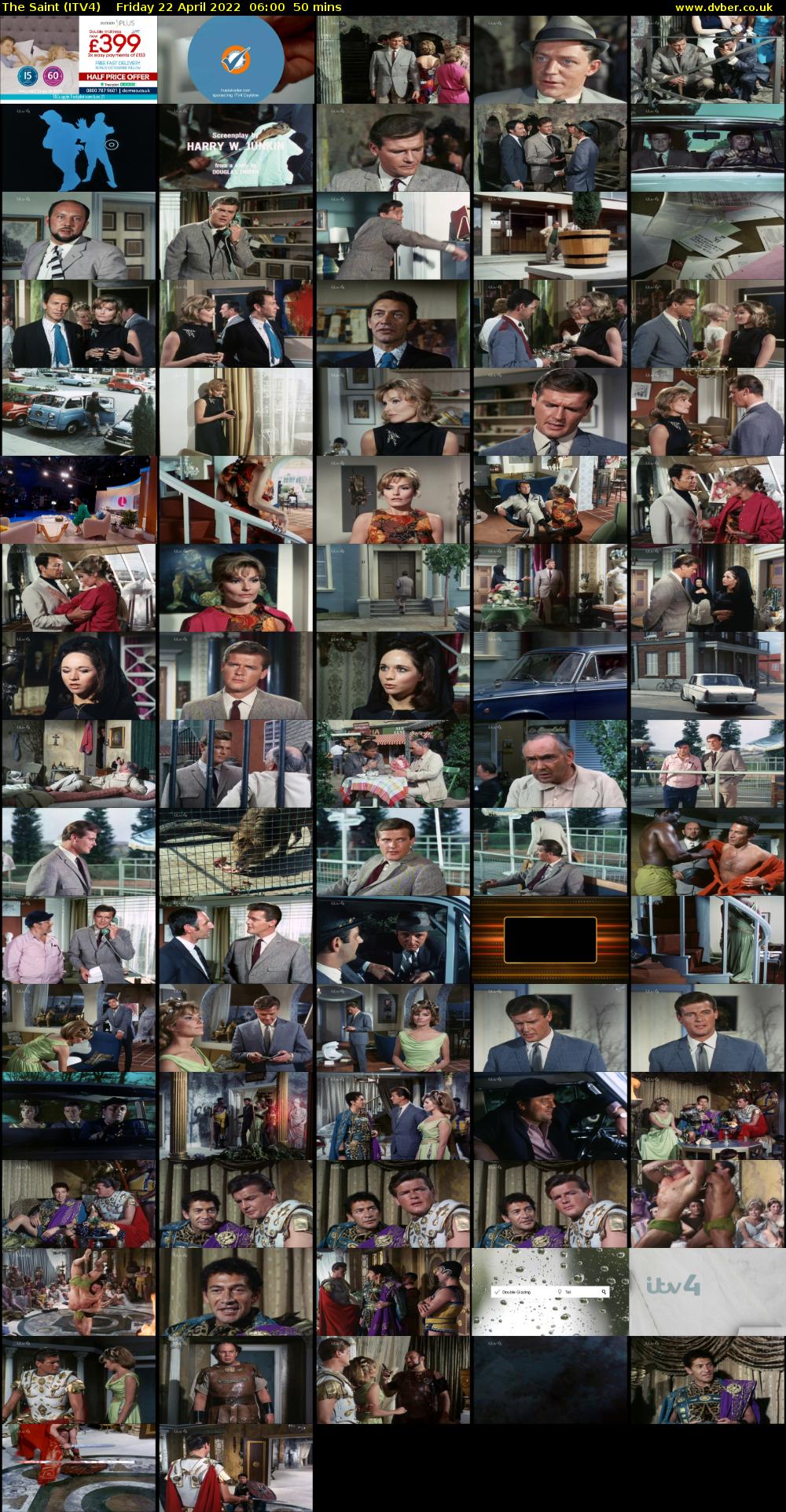 The Saint (ITV4) Friday 22 April 2022 06:00 - 06:50
