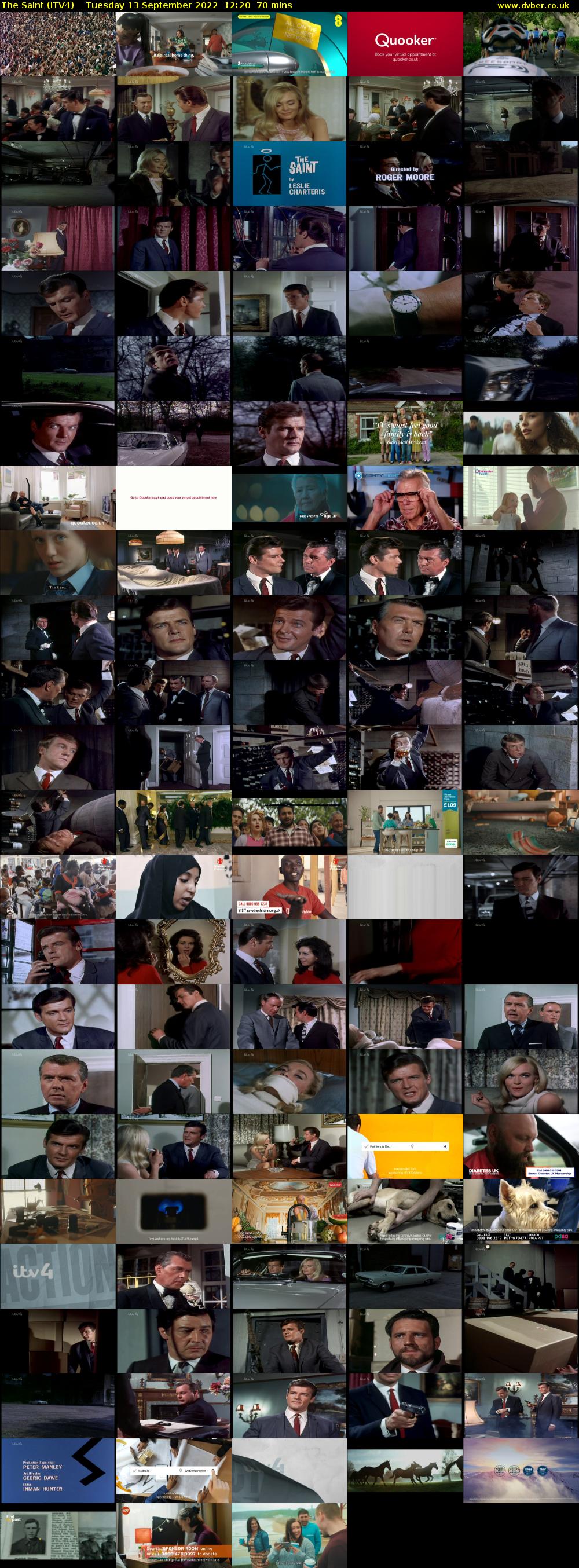 The Saint (ITV4) Tuesday 13 September 2022 12:20 - 13:30