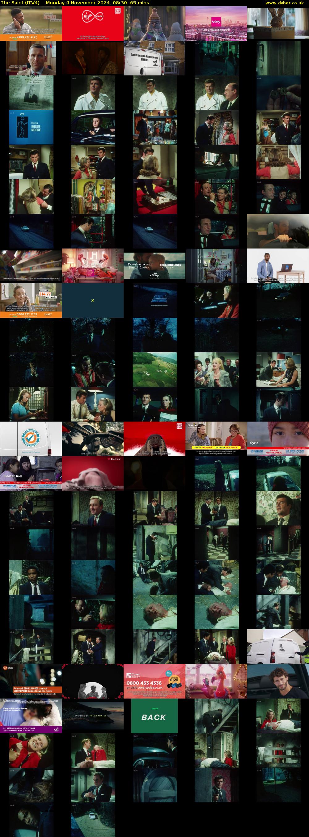 The Saint (ITV4) Monday 4 November 2024 08:30 - 09:35
