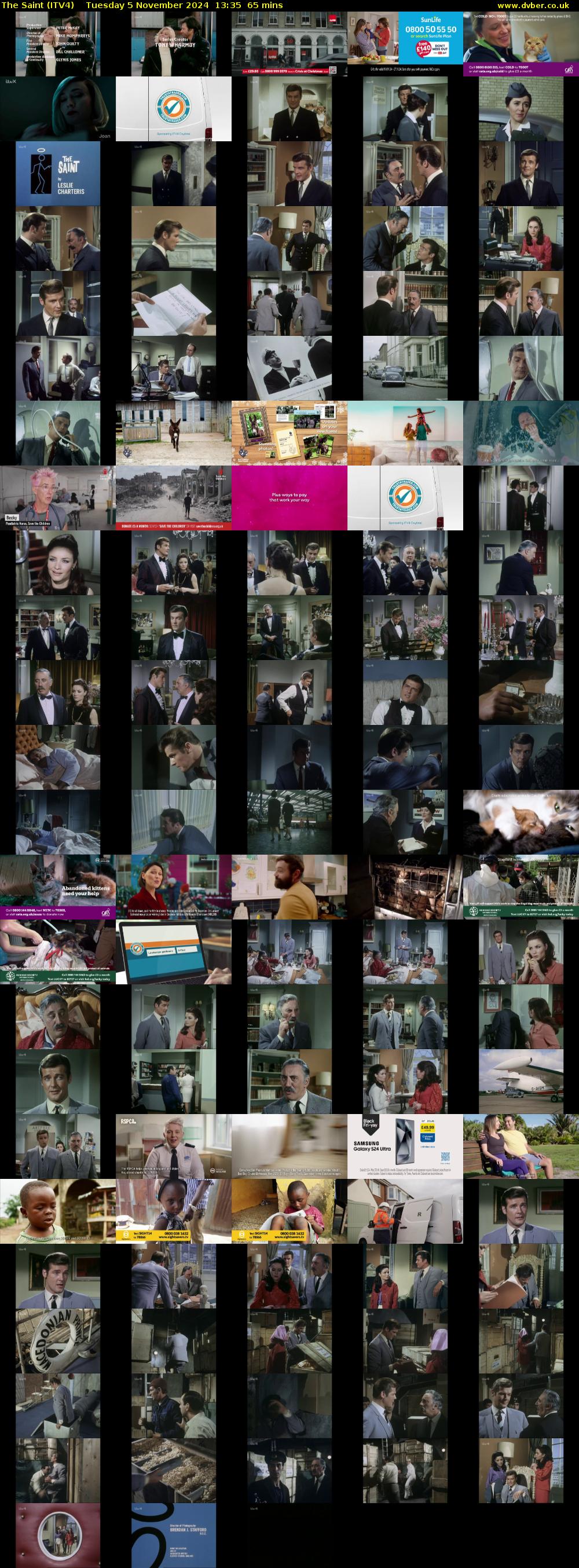 The Saint (ITV4) Tuesday 5 November 2024 13:35 - 14:40