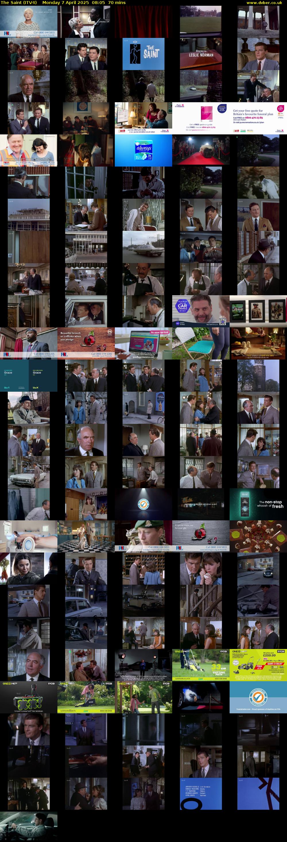 The Saint (ITV4) Monday 7 April 2025 08:05 - 09:15