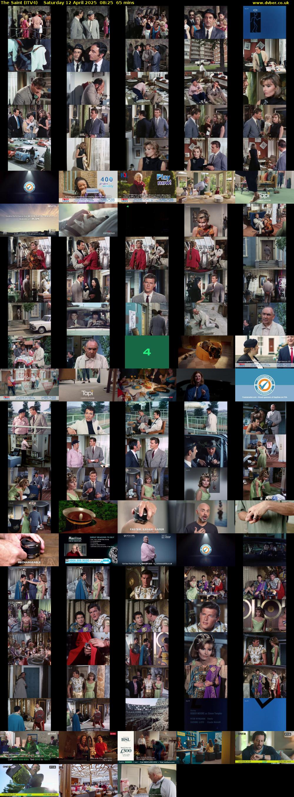 The Saint (ITV4) Saturday 12 April 2025 08:25 - 09:30