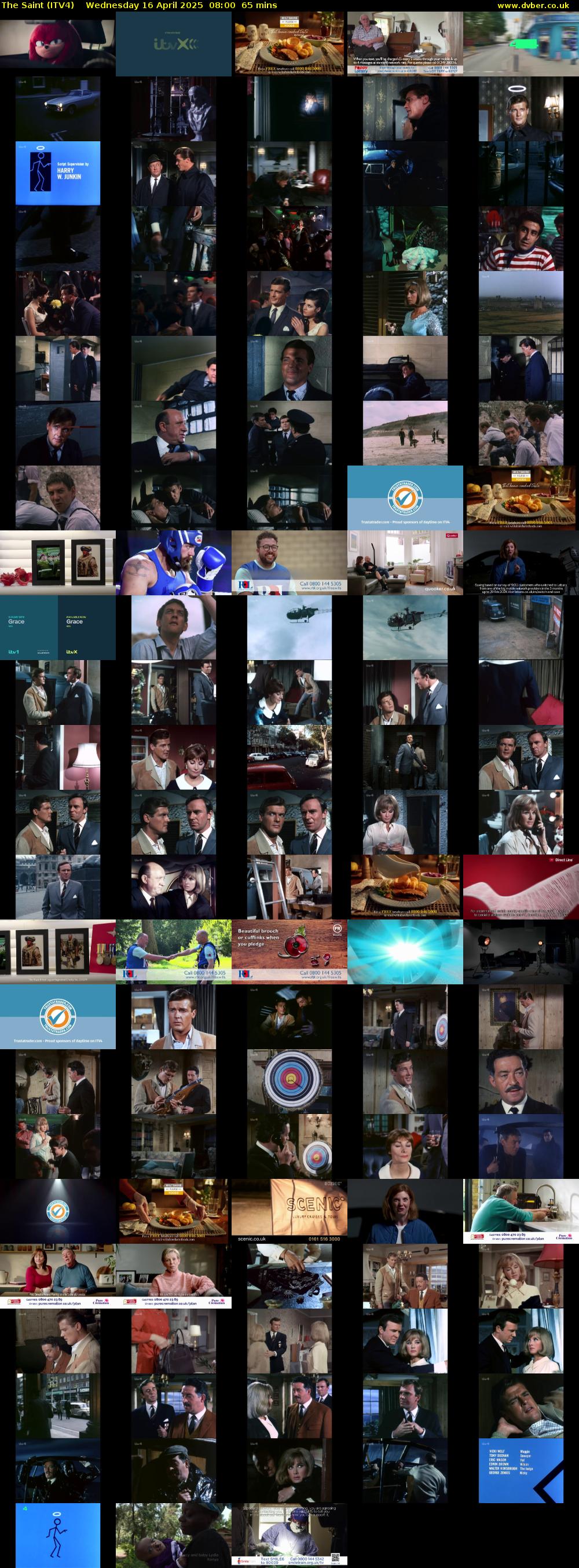 The Saint (ITV4) Wednesday 16 April 2025 08:00 - 09:05