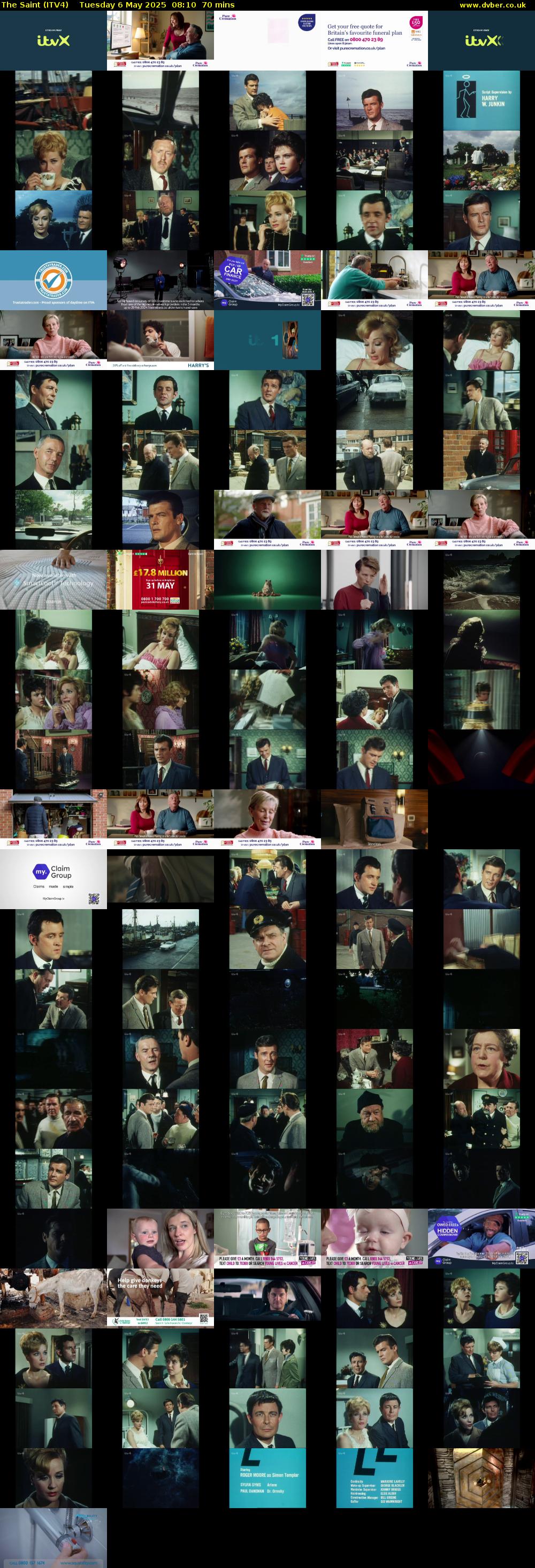 The Saint (ITV4) Tuesday 6 May 2025 08:10 - 09:20