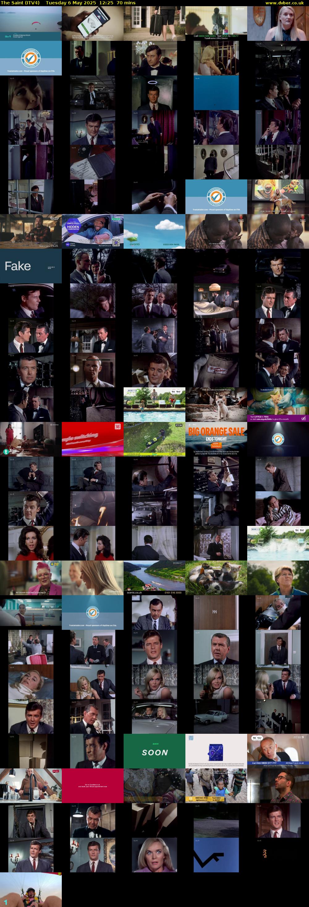 The Saint (ITV4) Tuesday 6 May 2025 12:25 - 13:35