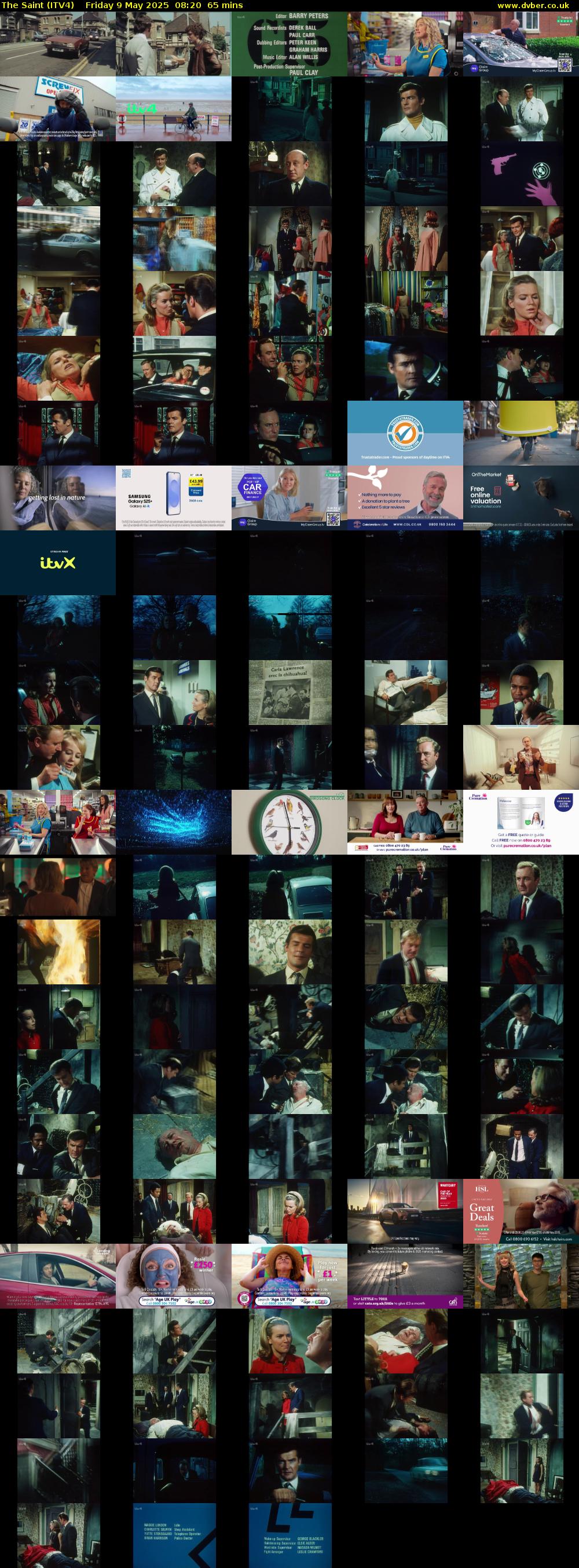 The Saint (ITV4) Friday 9 May 2025 08:20 - 09:25
