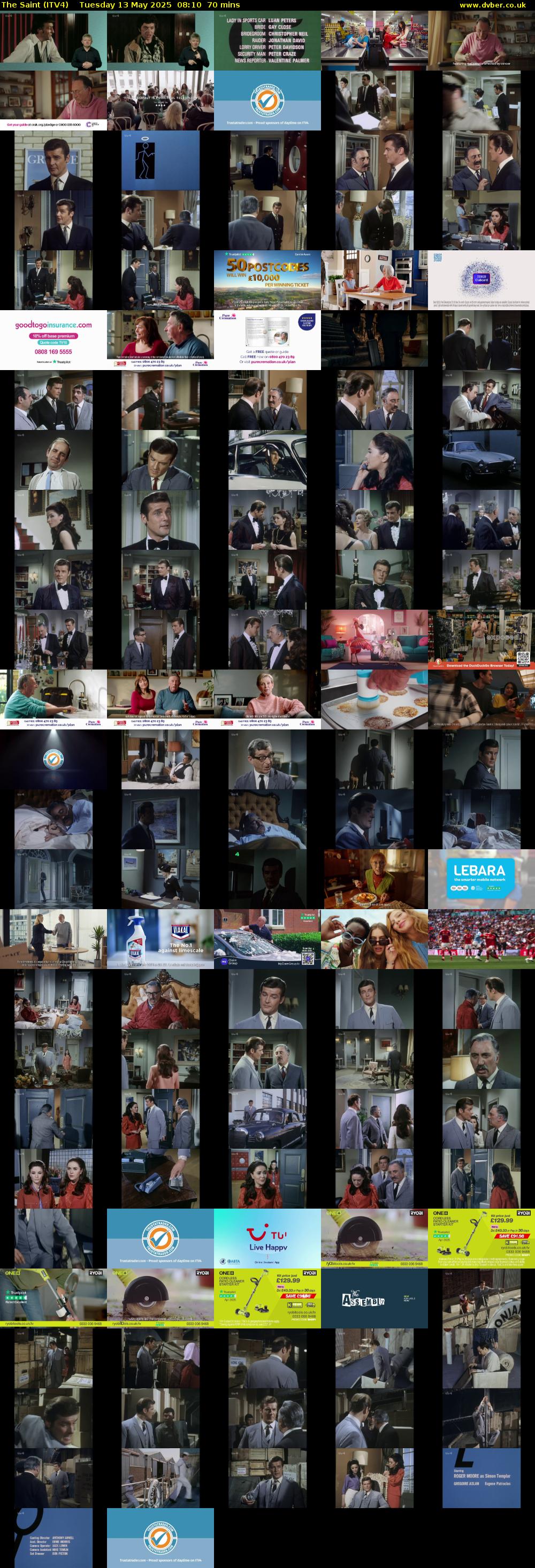 The Saint (ITV4) Tuesday 13 May 2025 08:10 - 09:20