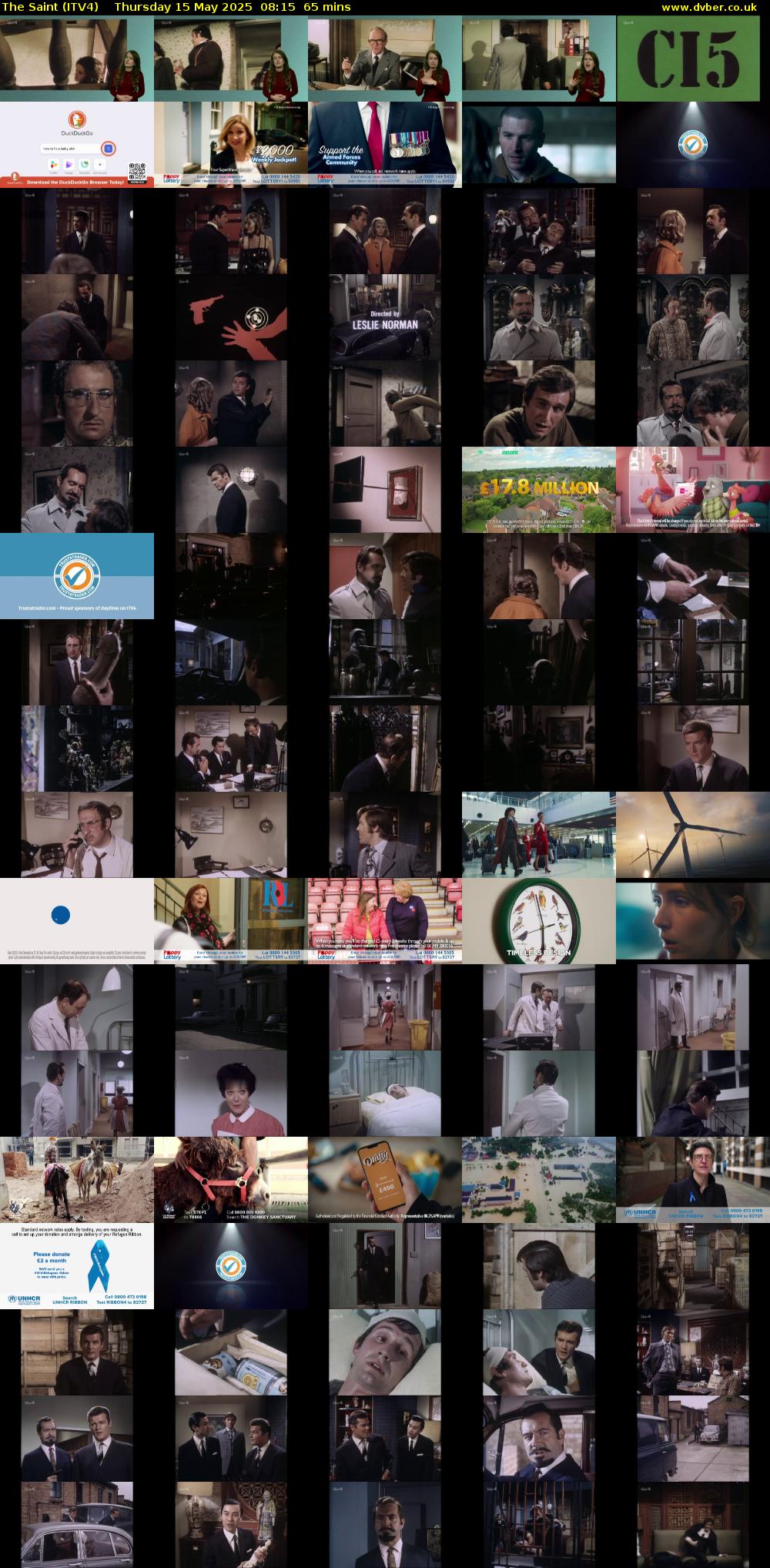 The Saint (ITV4) Thursday 15 May 2025 08:15 - 09:20