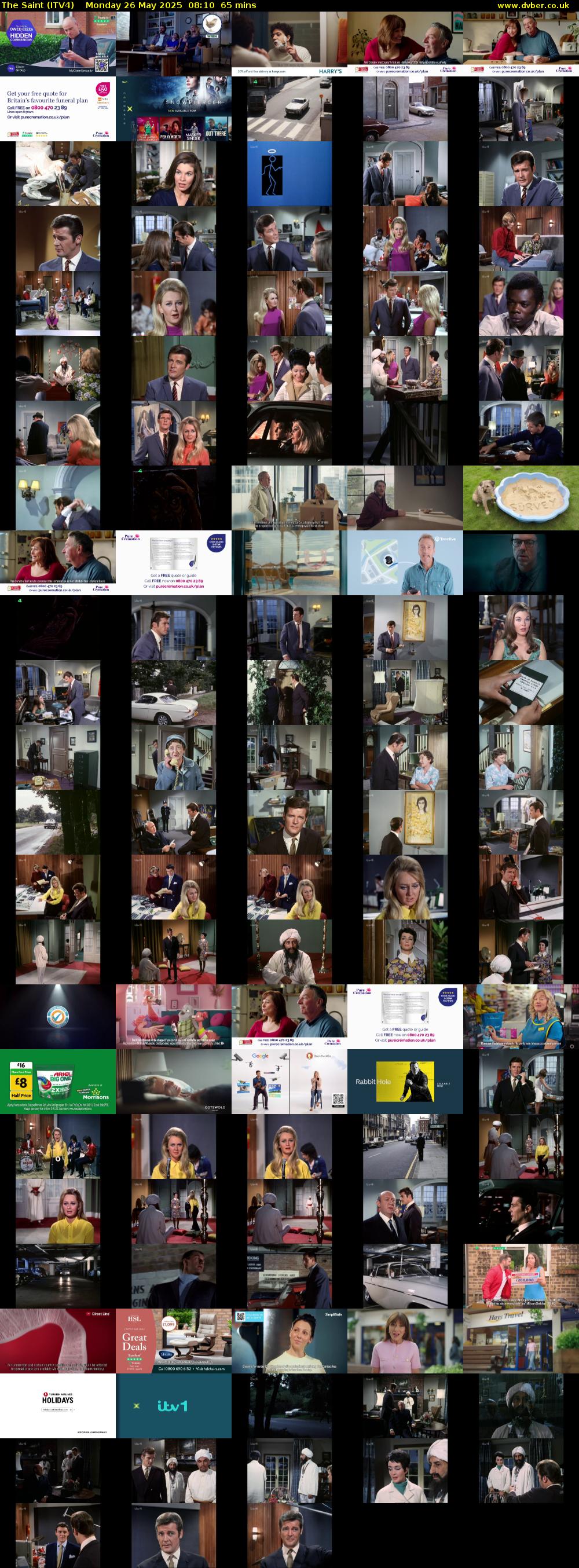 The Saint (ITV4) Monday 26 May 2025 08:10 - 09:15