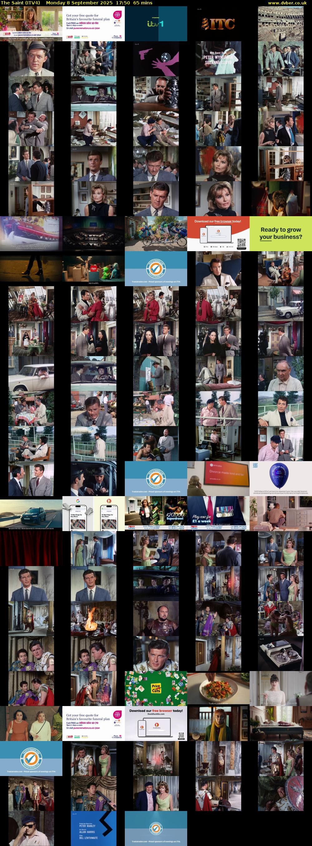 The Saint (ITV4) Monday 8 September 2025 17:50 - 18:55