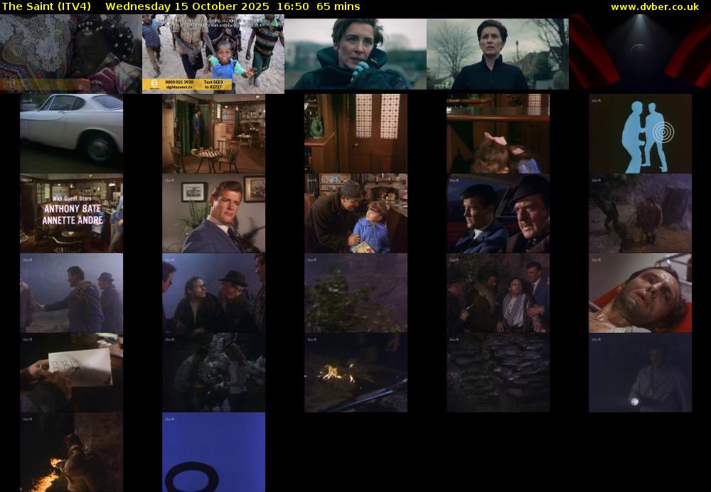 The Saint (ITV4) Wednesday 15 October 2025 16:50 - 17:55