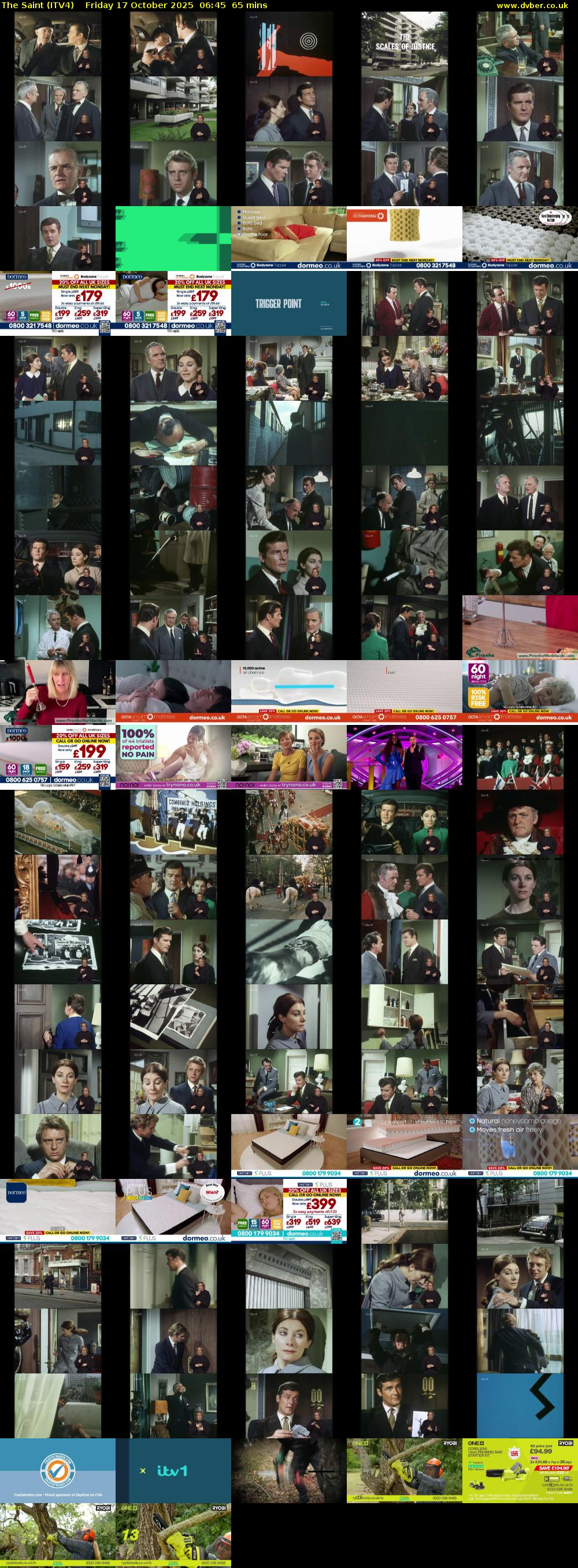 The Saint (ITV4) Friday 17 October 2025 06:45 - 07:50