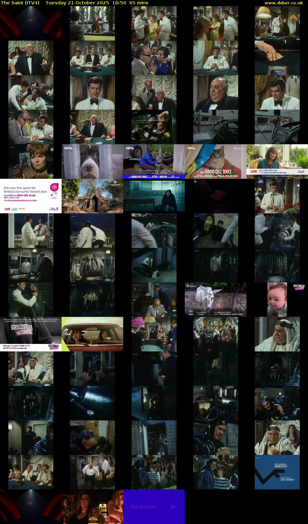 The Saint (ITV4) Tuesday 21 October 2025 16:50 - 17:55