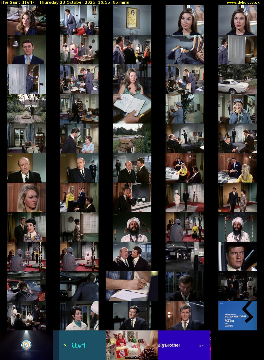 The Saint (ITV4) Thursday 23 October 2025 16:55 - 18:00