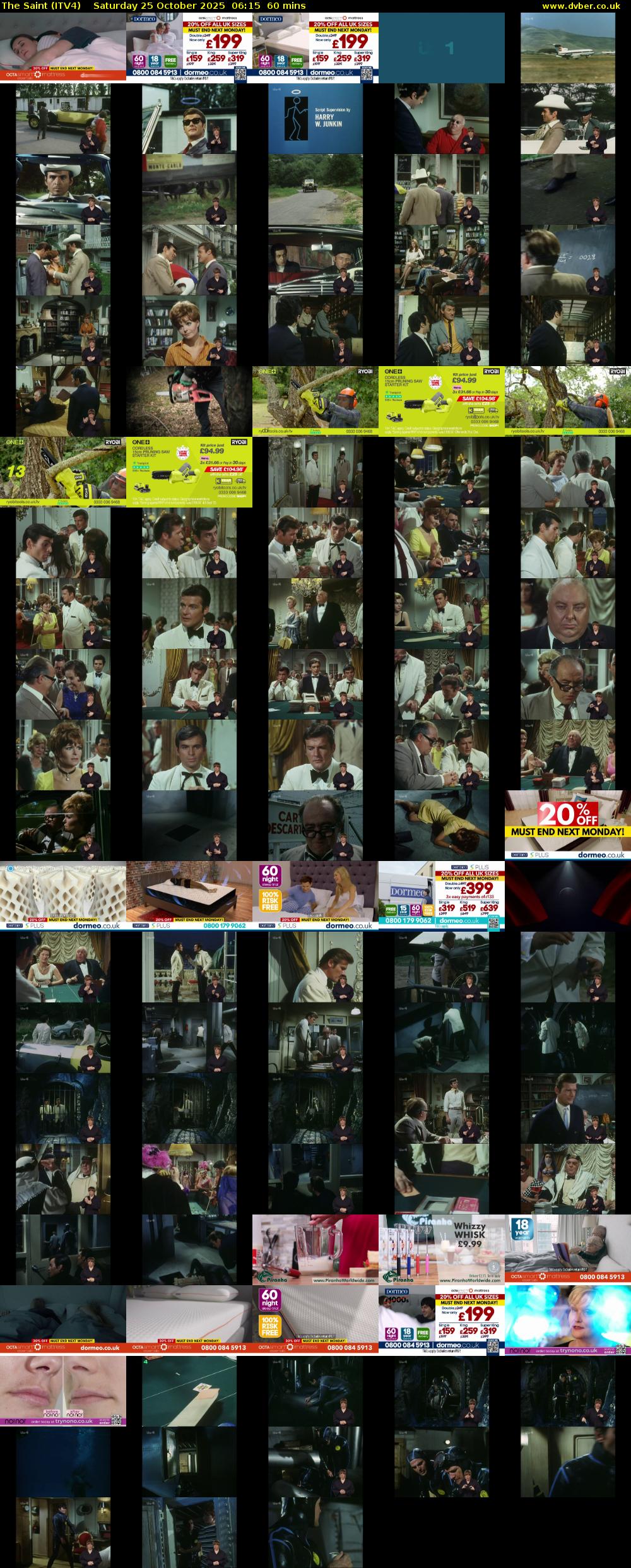 The Saint (ITV4) Saturday 25 October 2025 06:15 - 07:15