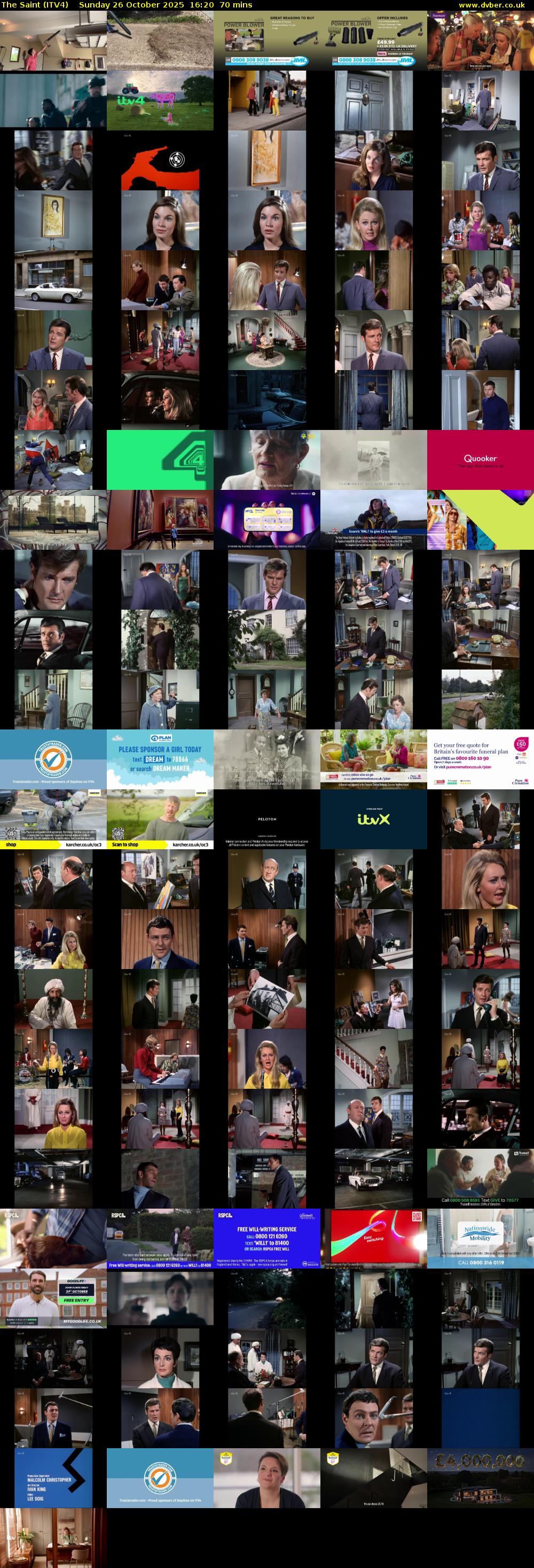 The Saint (ITV4) Sunday 26 October 2025 16:20 - 17:30