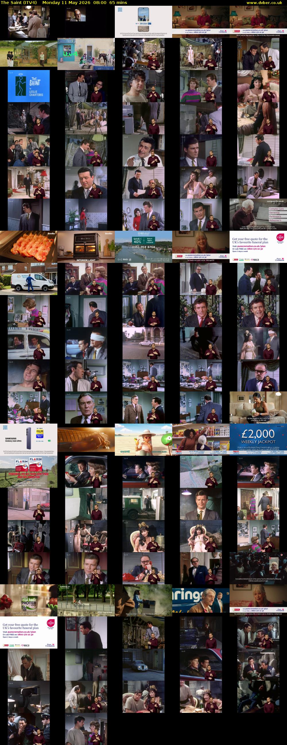 The Saint (ITV4) Monday 11 May 2026 08:00 - 09:05