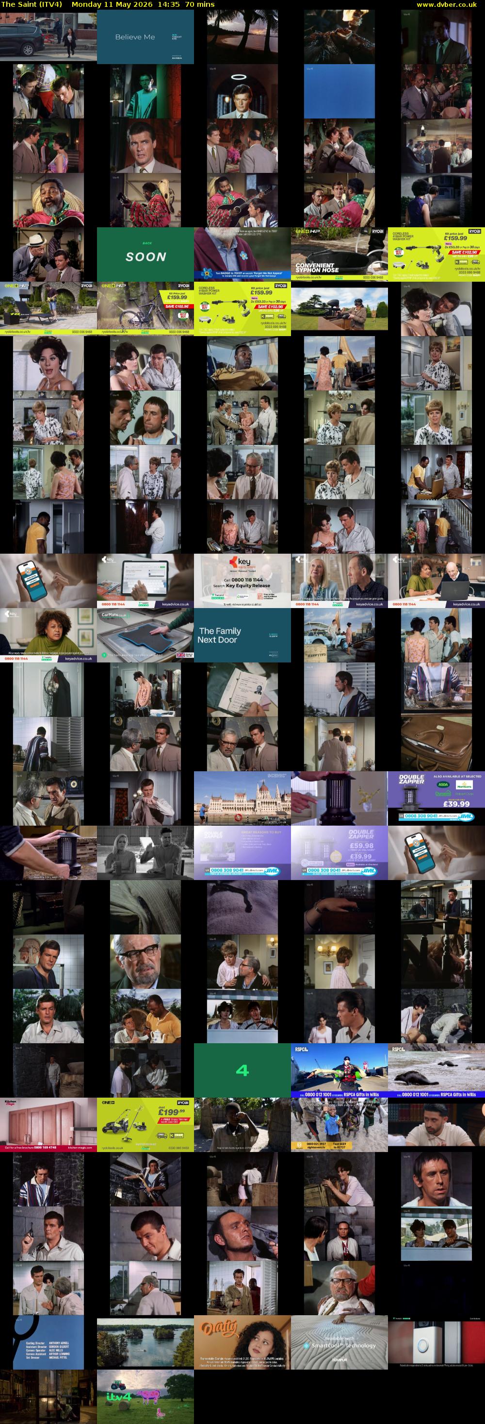 The Saint (ITV4) Monday 11 May 2026 14:35 - 15:45