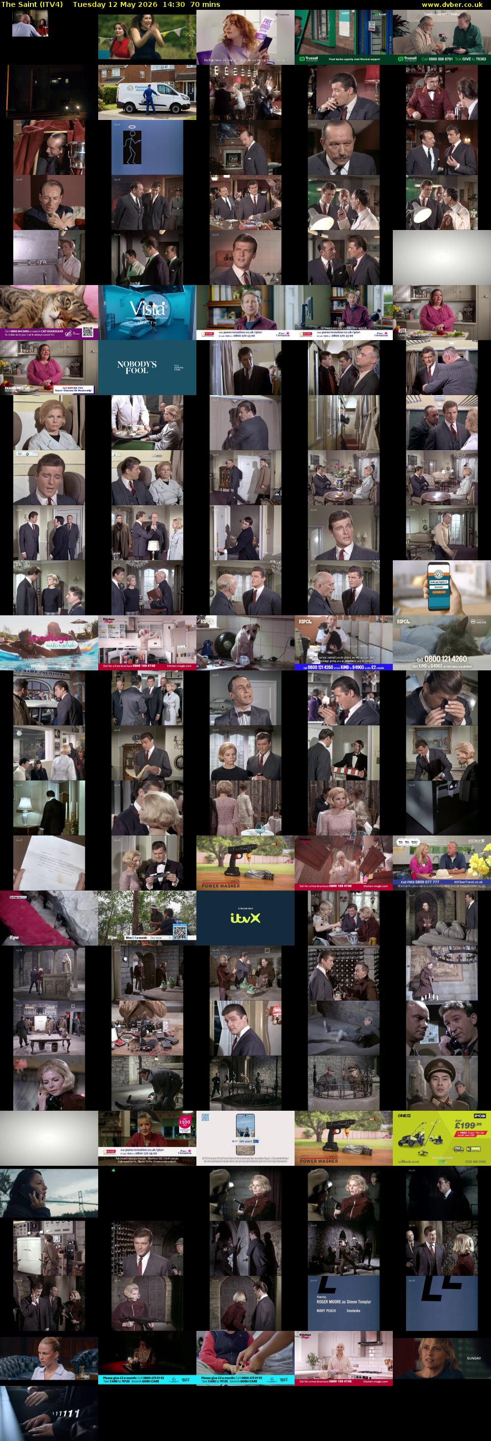 The Saint (ITV4) Tuesday 12 May 2026 14:30 - 15:40