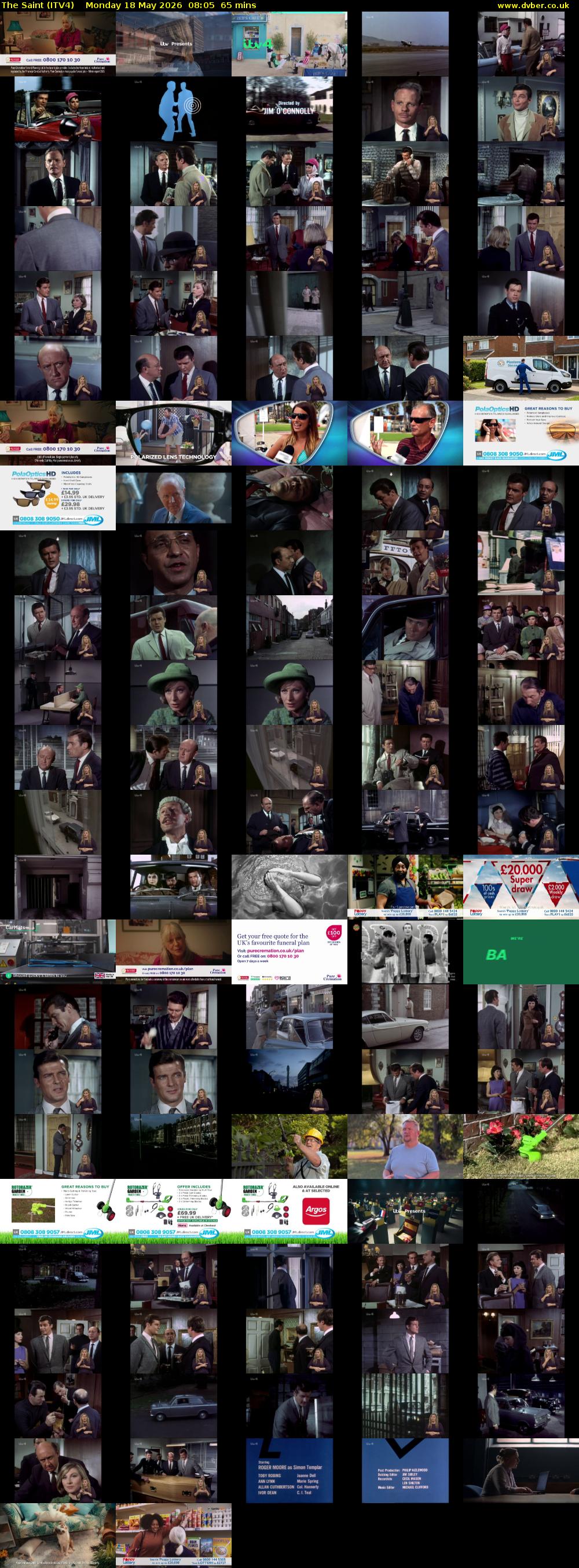 The Saint (ITV4) Monday 18 May 2026 08:05 - 09:10