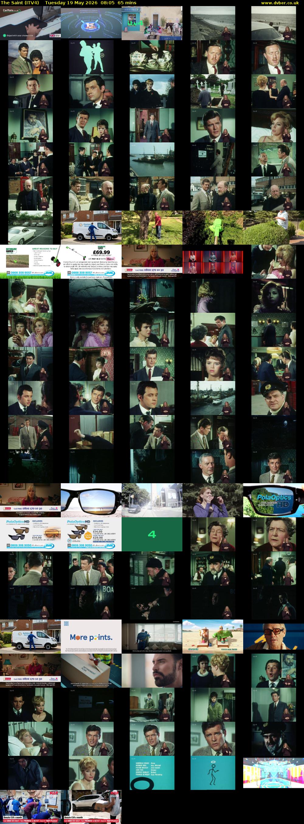 The Saint (ITV4) Tuesday 19 May 2026 08:05 - 09:10