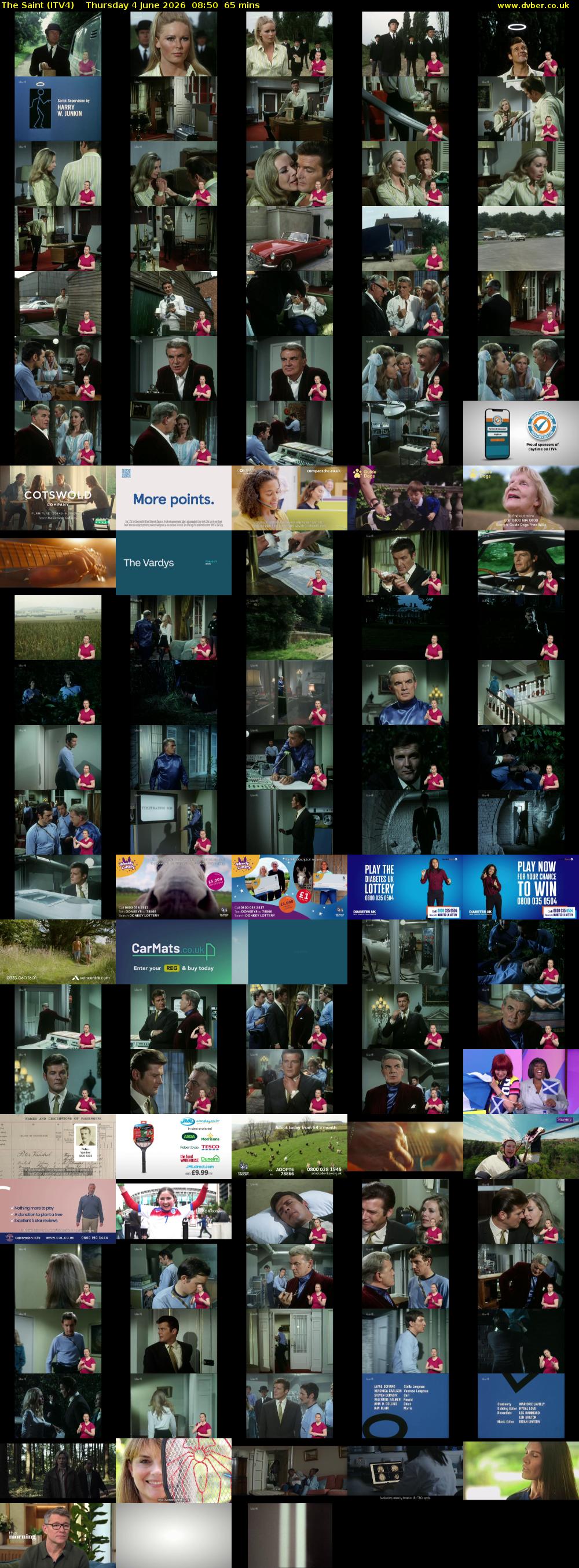 The Saint (ITV4) Thursday 4 June 2026 08:50 - 09:55