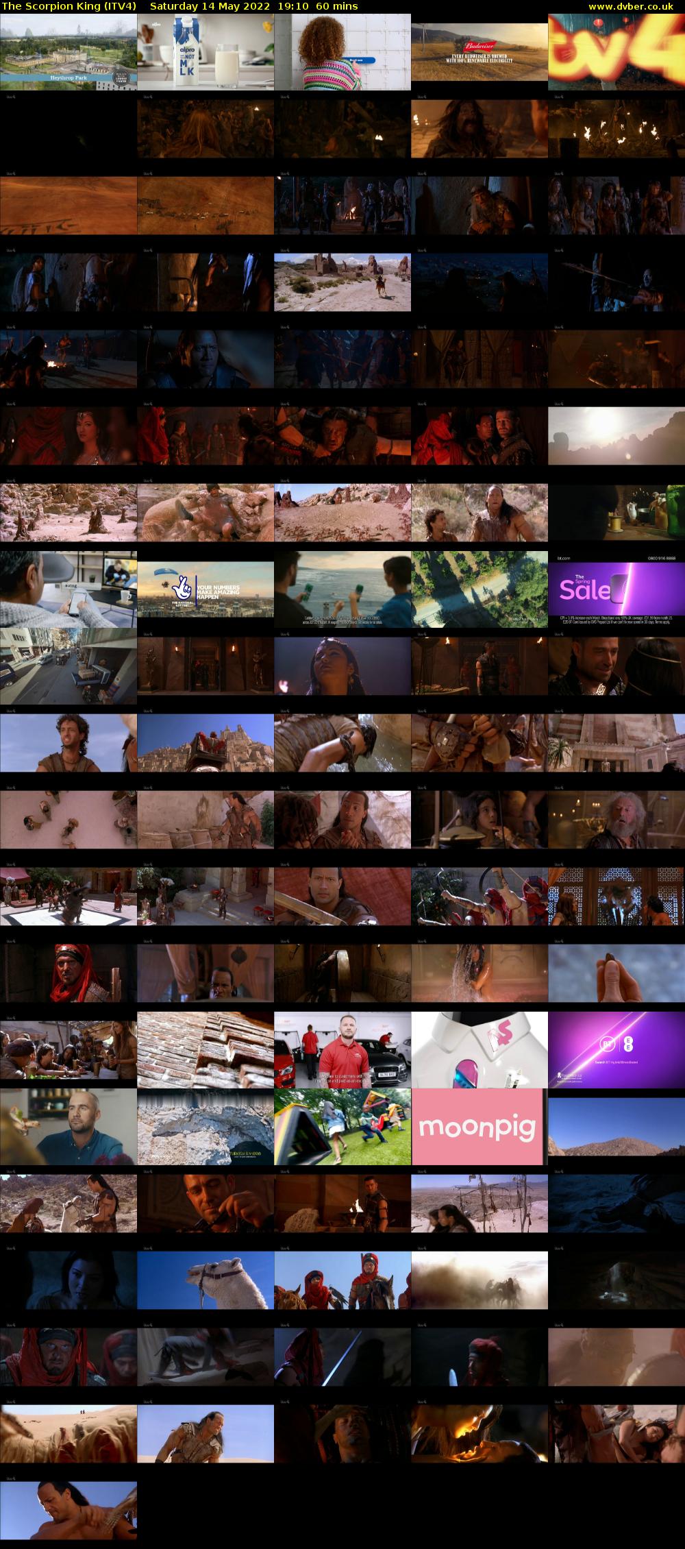 The Scorpion King (ITV4) Saturday 14 May 2022 19:10 - 20:10