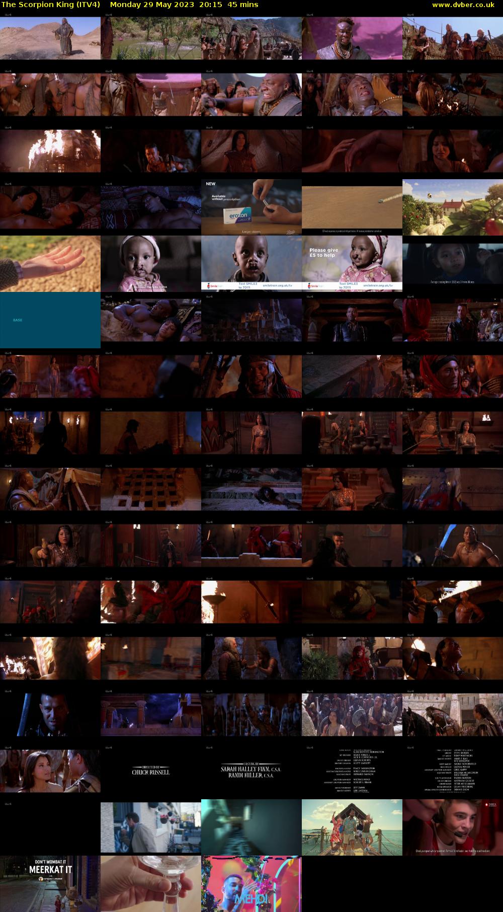 The Scorpion King (ITV4) Monday 29 May 2023 20:15 - 21:00