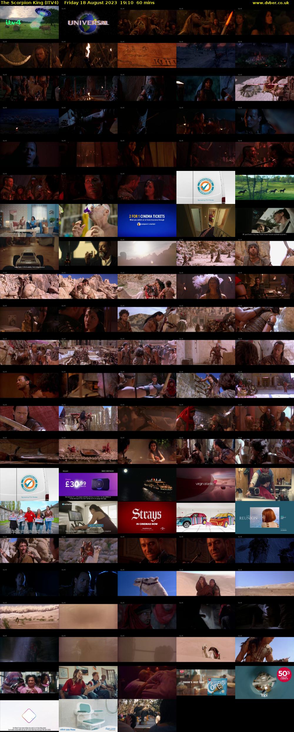 The Scorpion King (ITV4) Friday 18 August 2023 19:10 - 20:10