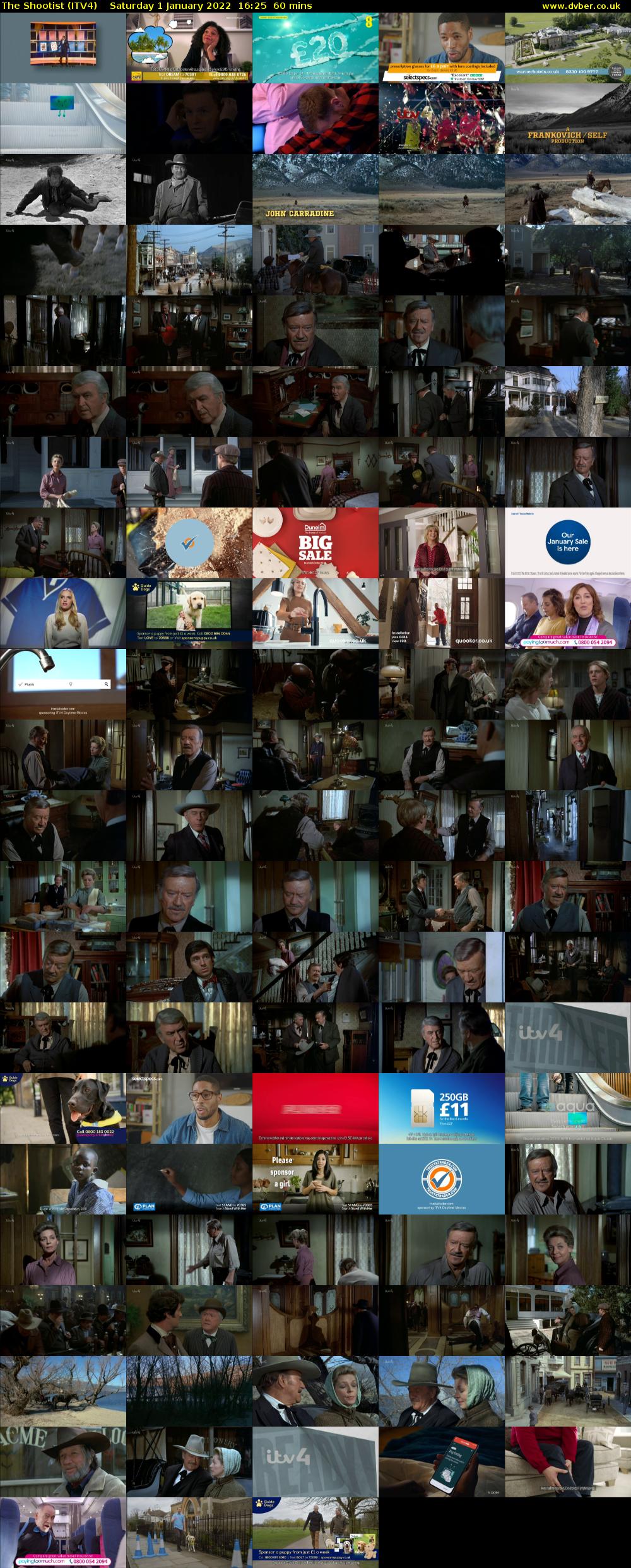 The Shootist (ITV4) Saturday 1 January 2022 16:25 - 17:25