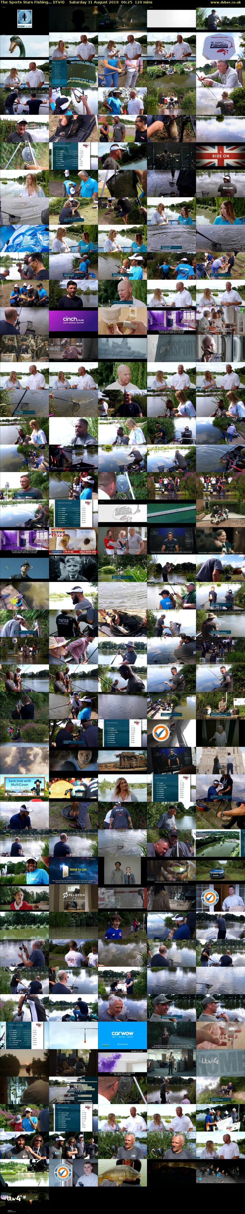 The Sports Stars Fishing... (ITV4) Saturday 31 August 2019 06:25 - 08:25