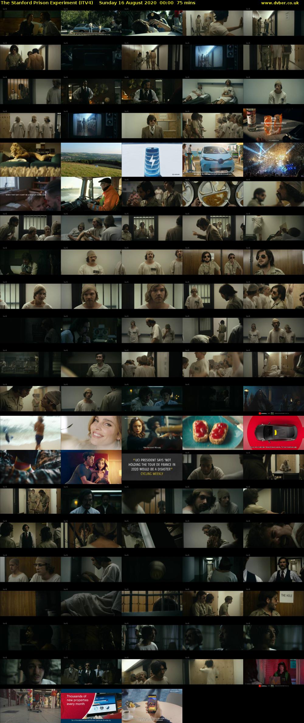 The Stanford Prison Experiment (ITV4) Sunday 16 August 2020 00:00 - 01:15