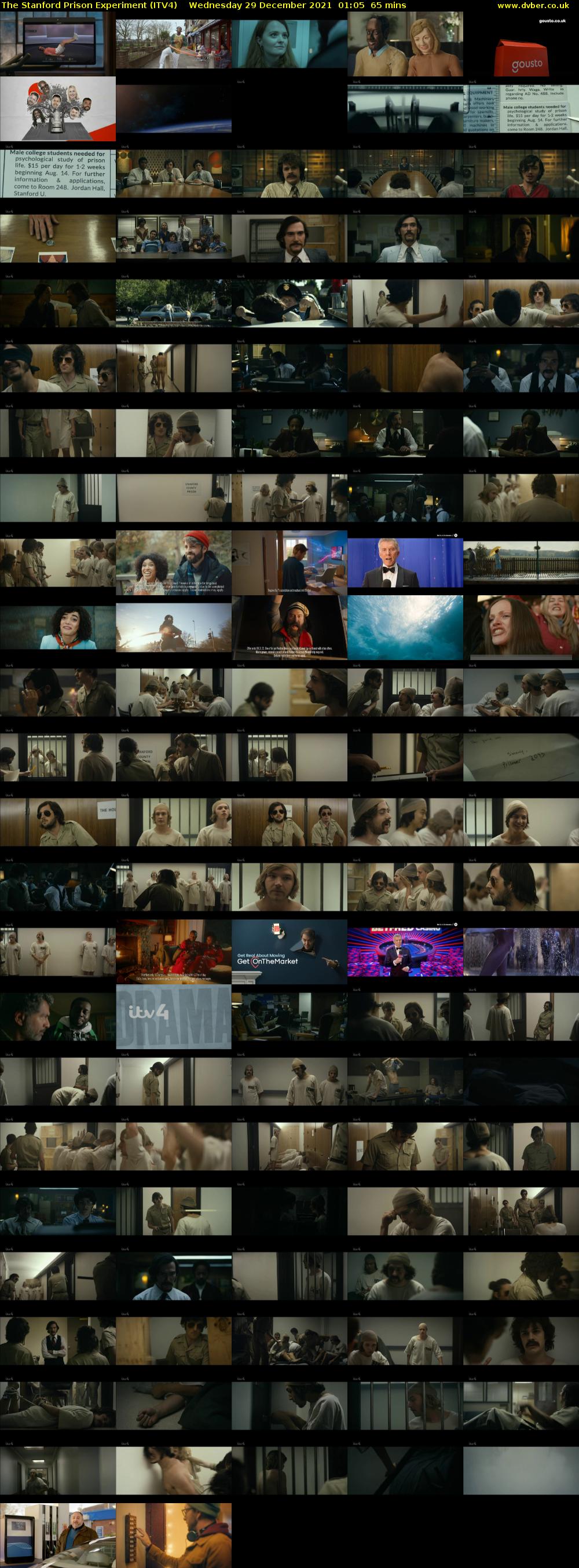 The Stanford Prison Experiment (ITV4) Wednesday 29 December 2021 01:05 - 02:10