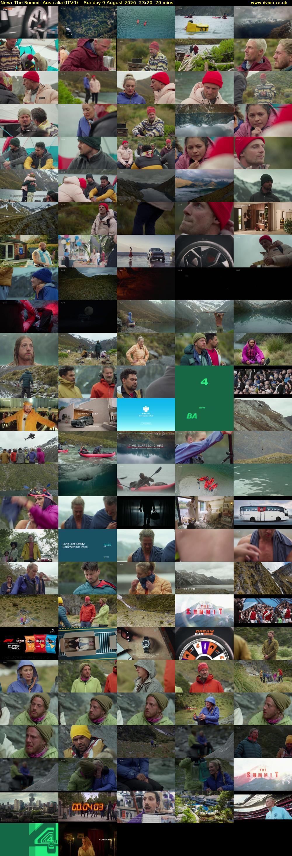 The Summit Australia (ITV4) Sunday 9 August 2026 23:20 - 00:30