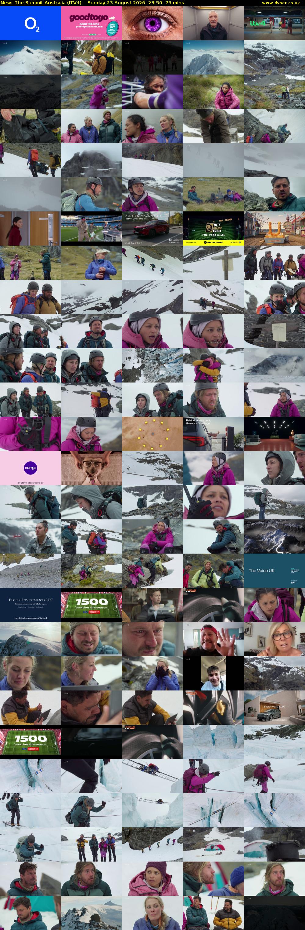 The Summit Australia (ITV4) Sunday 23 August 2026 23:50 - 01:05