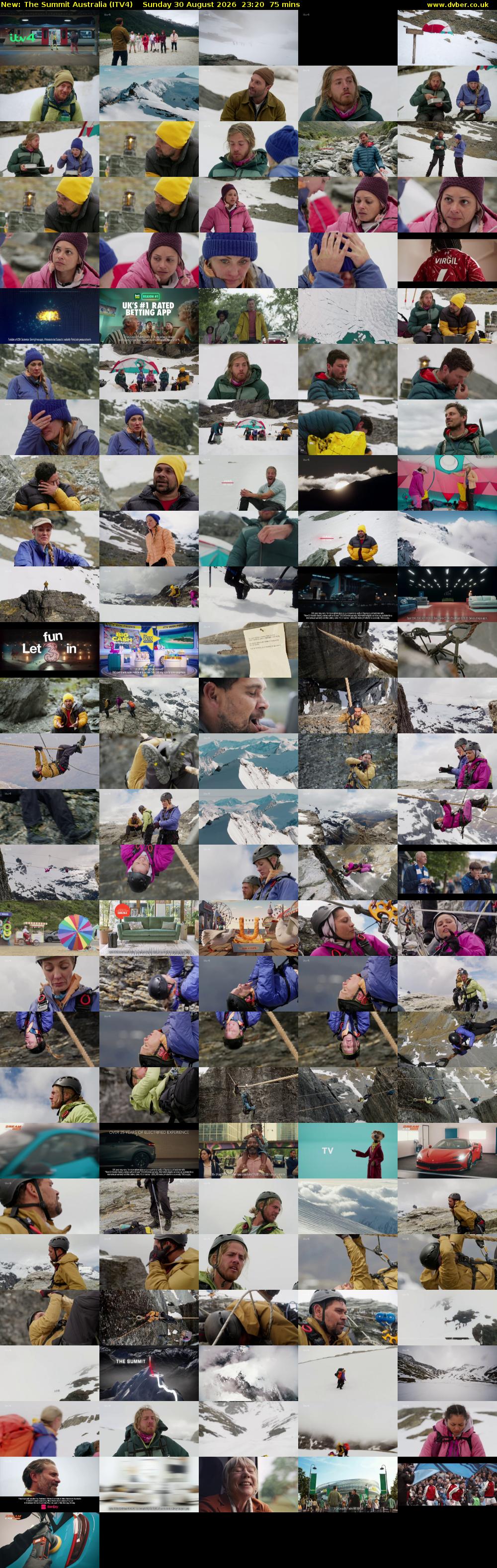 The Summit Australia (ITV4) Sunday 30 August 2026 23:20 - 00:35