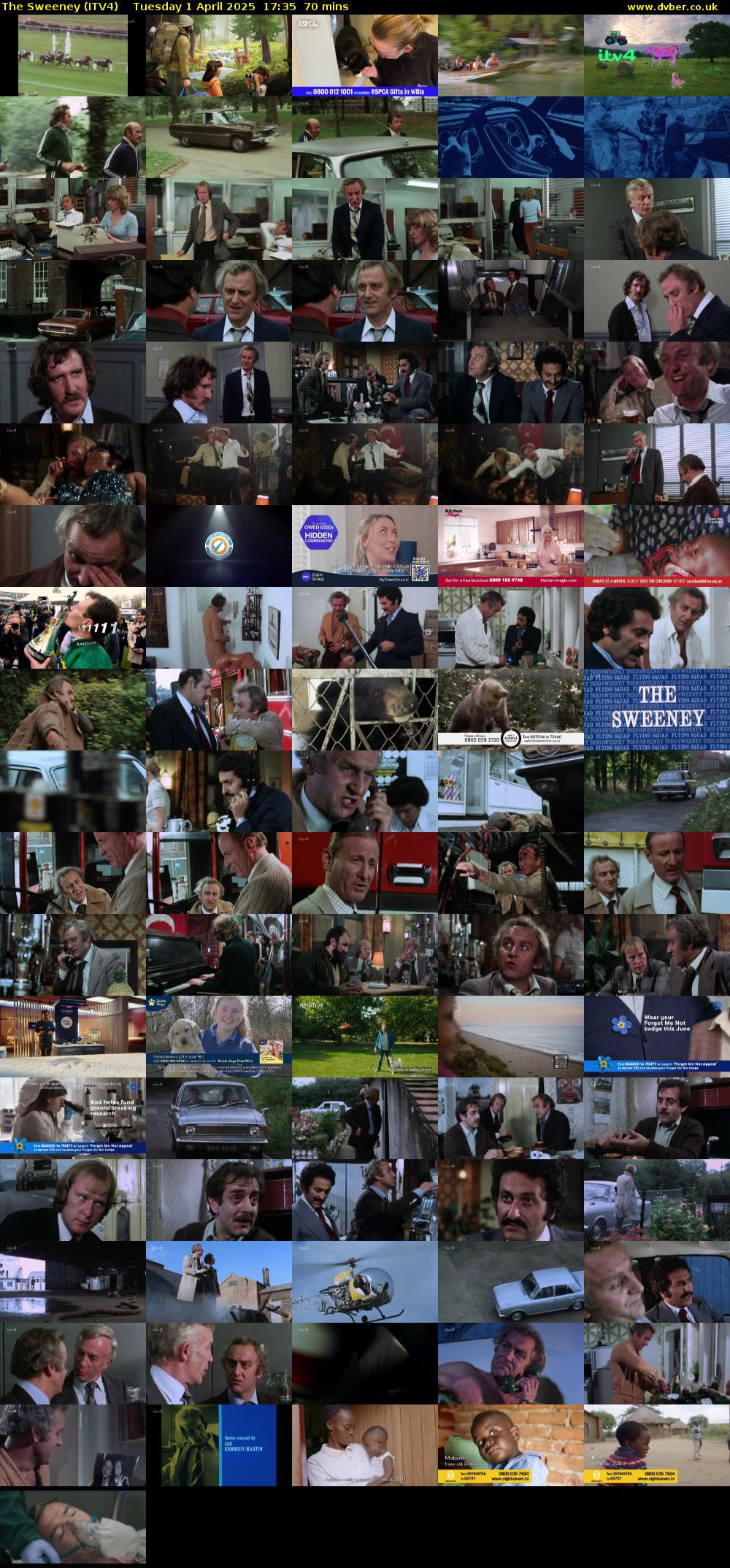 The Sweeney (ITV4) Tuesday 1 April 2025 17:35 - 18:45