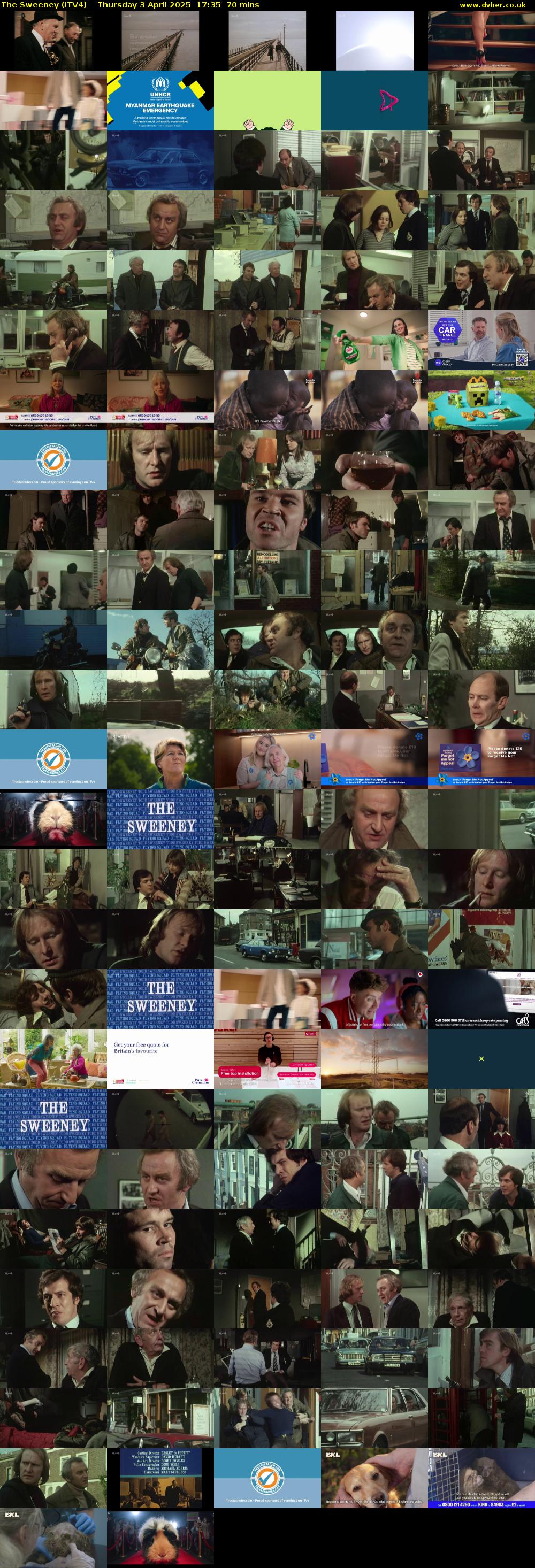 The Sweeney (ITV4) Thursday 3 April 2025 17:35 - 18:45