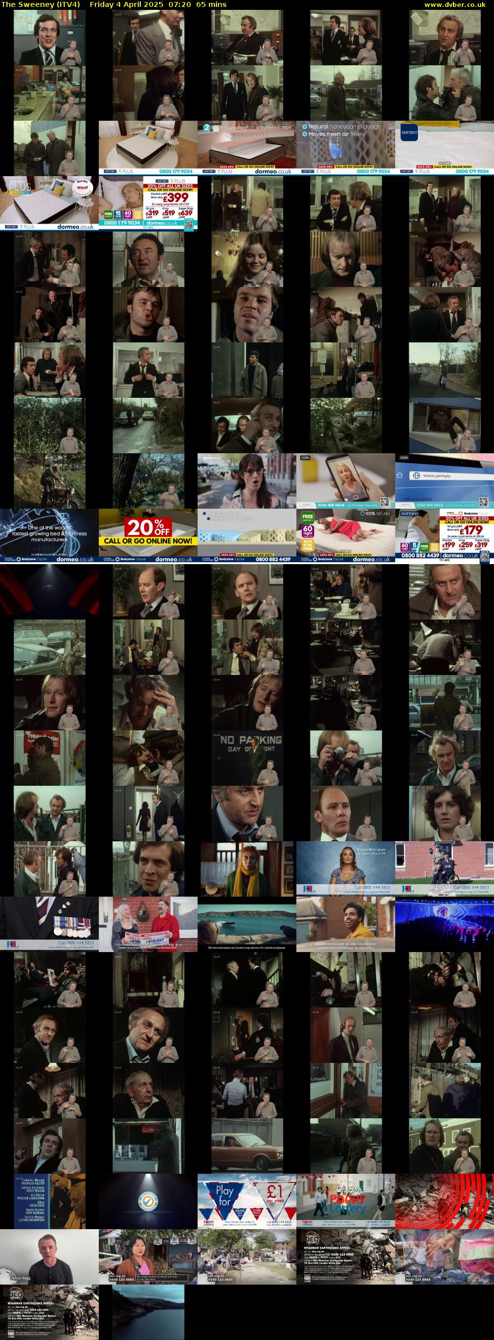 The Sweeney (ITV4) Friday 4 April 2025 07:20 - 08:25