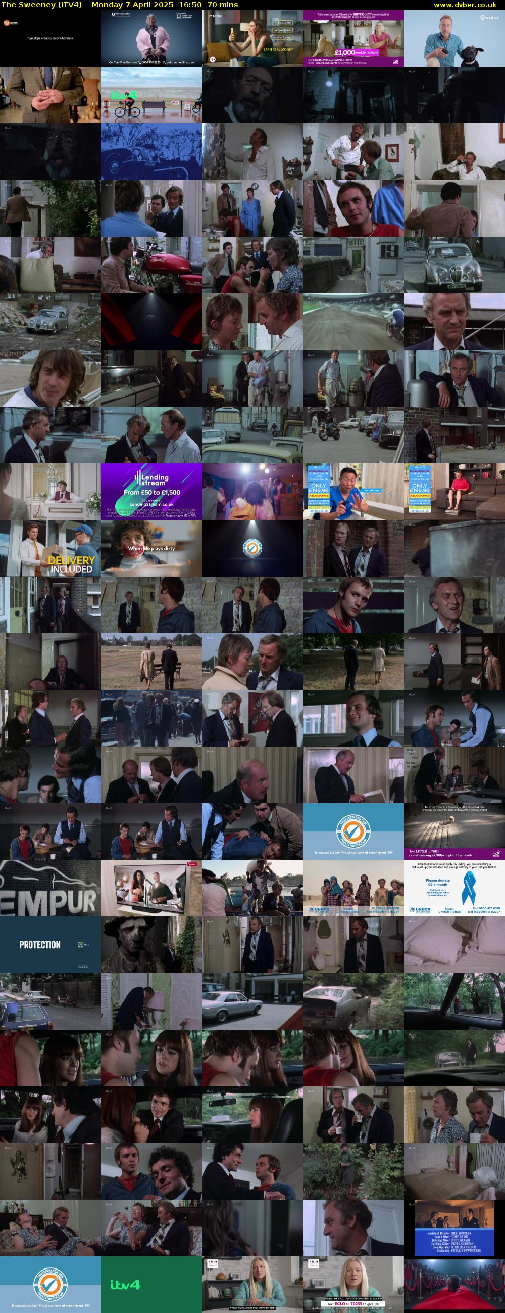 The Sweeney (ITV4) Monday 7 April 2025 16:50 - 18:00