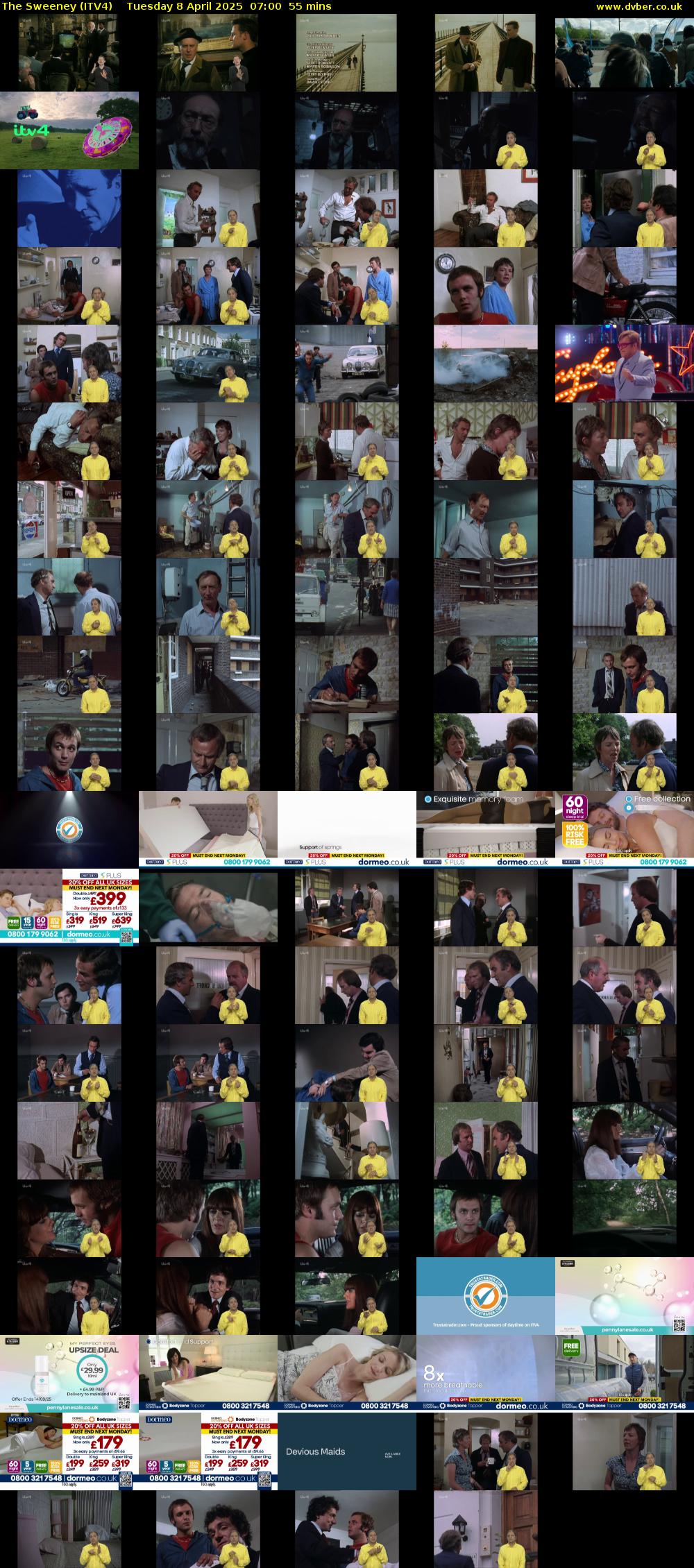 The Sweeney (ITV4) Tuesday 8 April 2025 07:00 - 07:55
